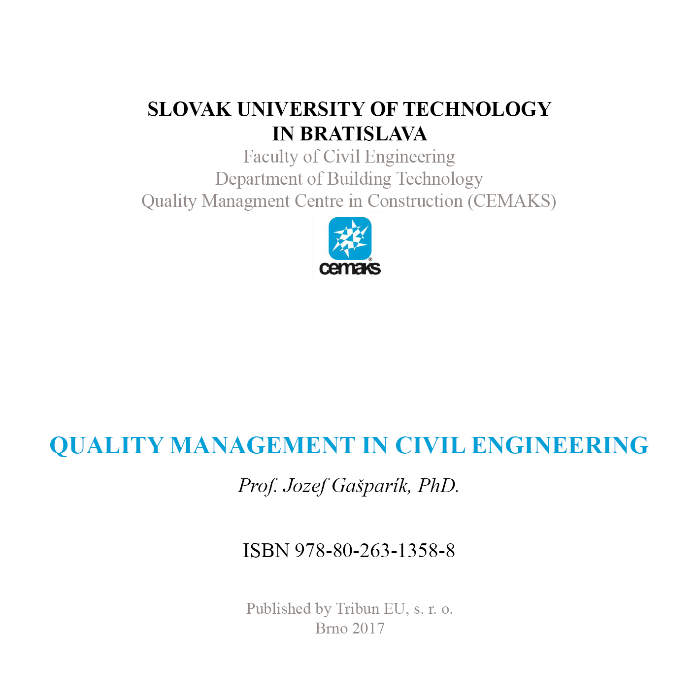 Quality management in civil engineering